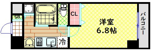 【間取り】 | ジュネーゼグラン難波ミラージュ