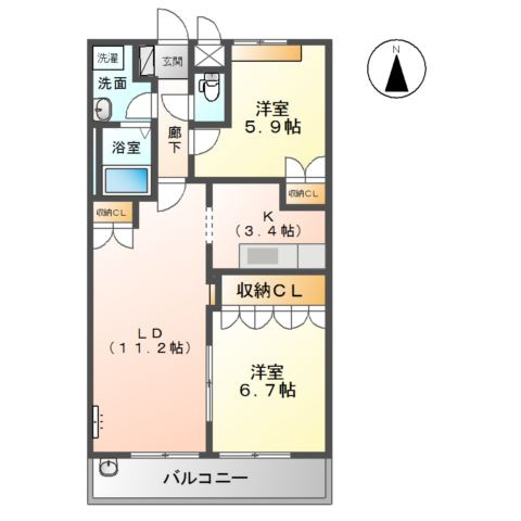フォレストヴィラⅠの間取り