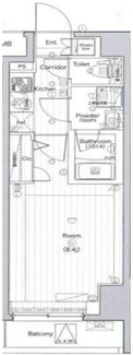 【間取り】 | ＰＲＥＭＩＵＭ　ＣＵＢＥ　両国 | 間取りです。