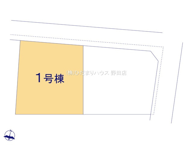 野田市第4中野台　新築戸建　1号棟の区画図|1号棟
