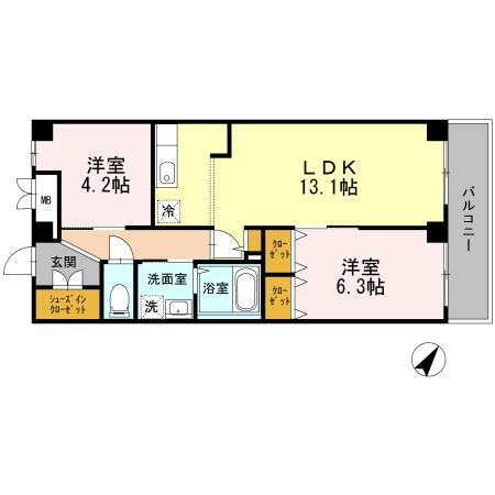 【間取り】 | グリーンアベニューⅤ