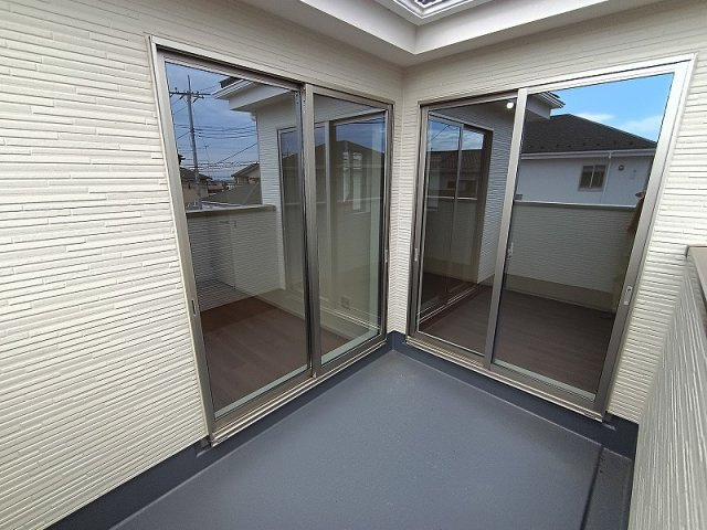 KIP高崎市棟高町1期新築のバルコニー|現地撮影