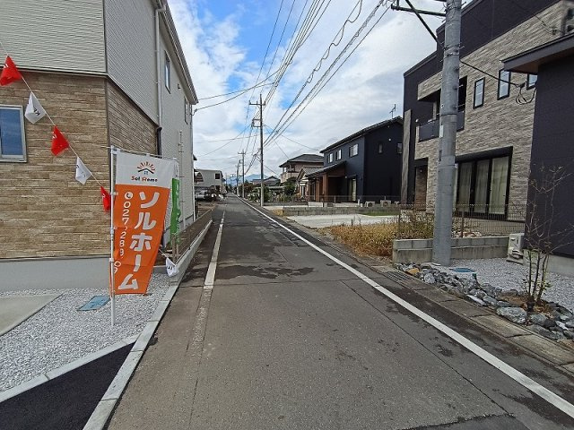 KIP高崎市棟高町1期新築の前面道路含む現地写真|現地撮影