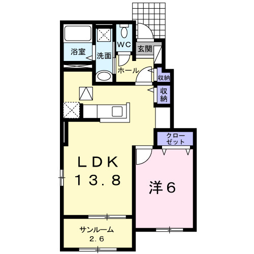 【間取り】 | プリムローズ二色Ⅱ