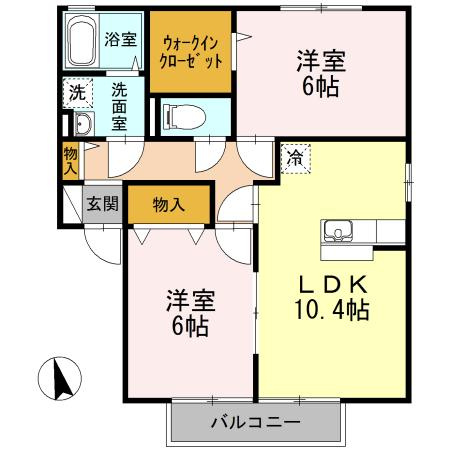 【間取り】 | リジェール東山崎 C棟