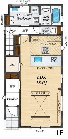 ふじみ野市大井2丁目　4号棟の間取り