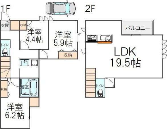 Geminiの間取り