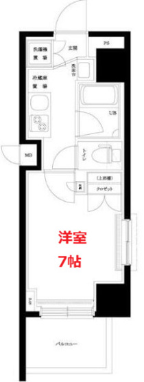 【間取り】 | ルーブル大鳥居参番館 | お部屋の間取りです。