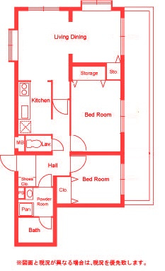 茅ヶ崎市十間坂２丁目の賃貸マンションの間取り|洗面台とトイレが別の空間になります♪