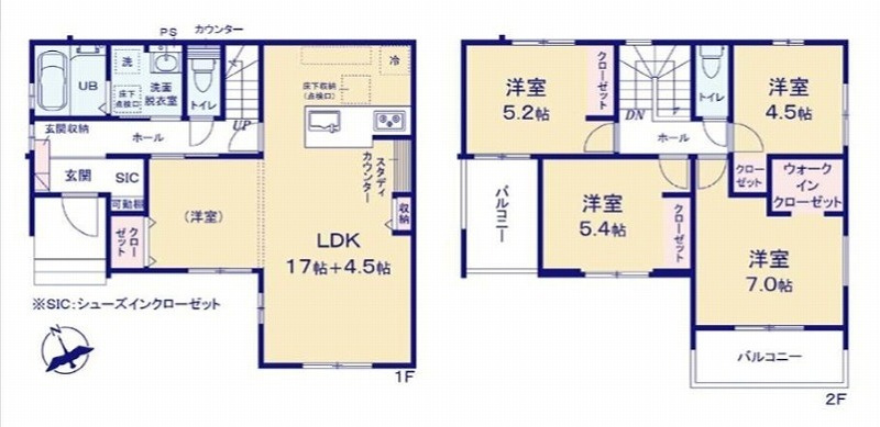KIP高崎市棟高町1期新築の間取り