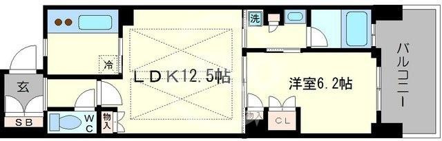 ザ・大阪レジデンス備後町の間取り|ザ・大阪レジデンス備後町　開放感ある間取り