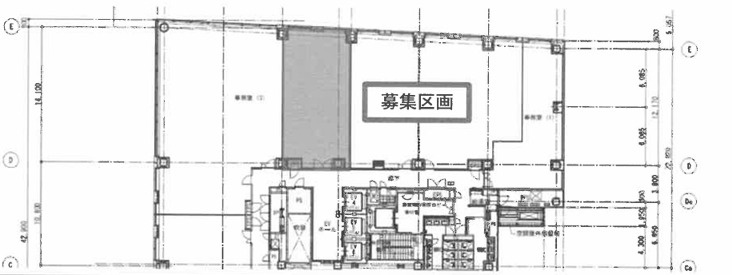 大阪市中央区北浜２丁目の事務所の間取り
