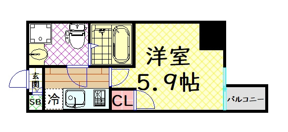 【間取り】 | クレビオス南堀江