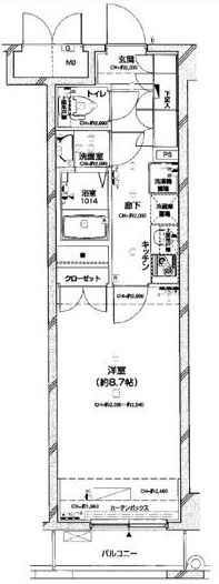 パレステュディオときわ台の間取り|間取りです。