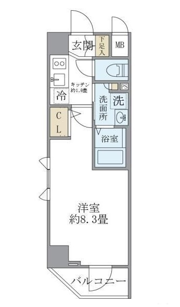 Ｐｒｅｍｉｅｒ秋葉原イーストの間取り|間取りです。