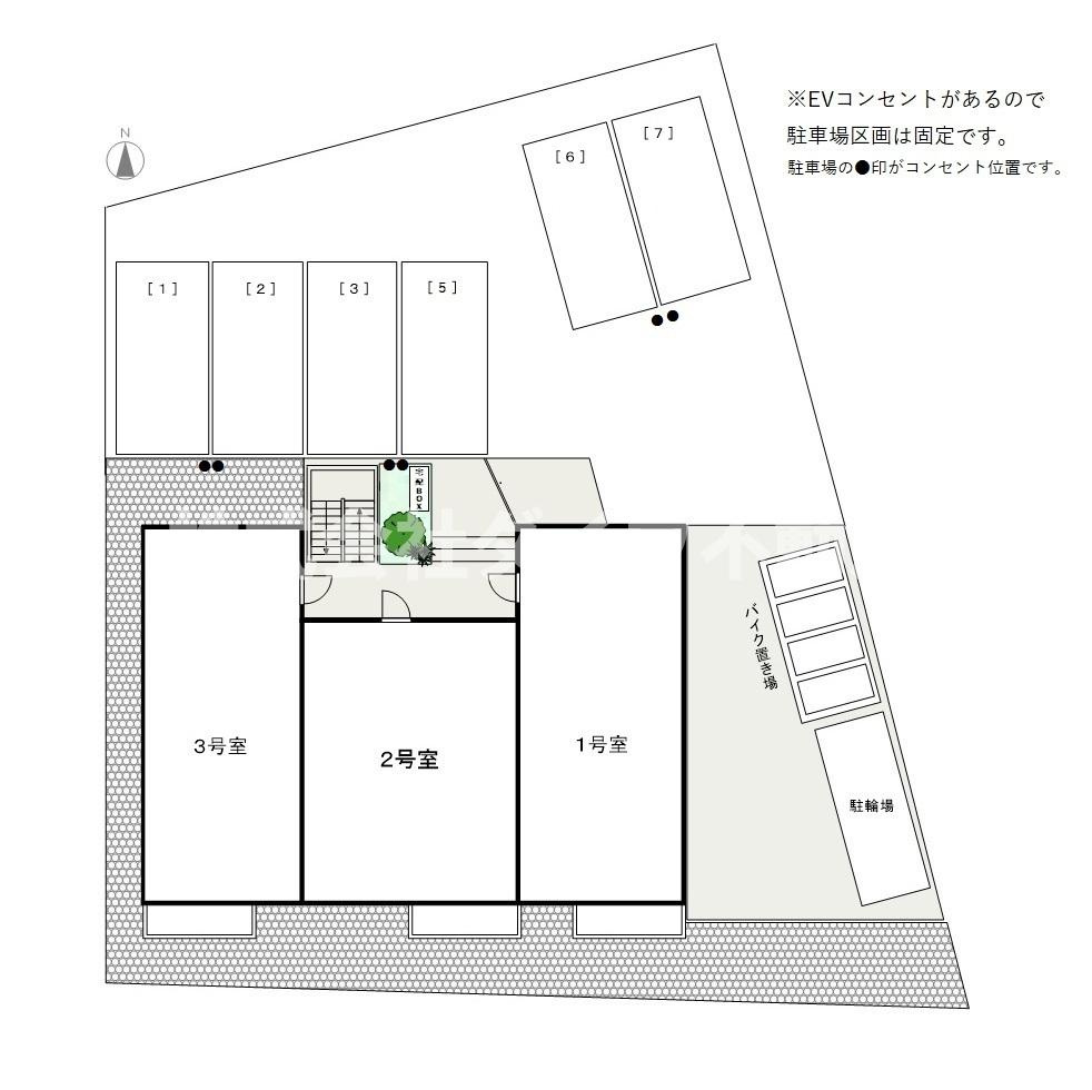 リベルテ石神の区画図