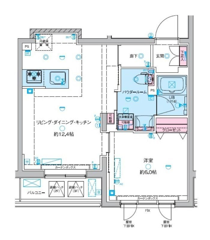 ジェノヴィア東向島Ⅲスカイガーデンの間取り