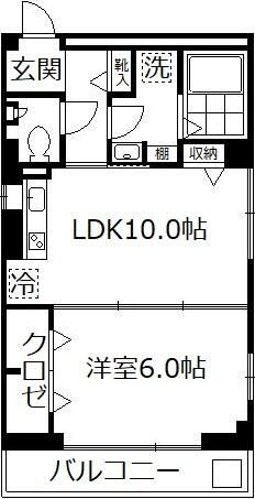 丸山ビルの間取り|間取りです。