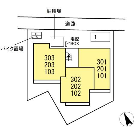 フレアブラーブの区画図
