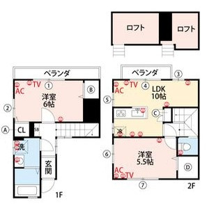 メゾンシュンの間取り|使い勝手の良い間取りです♪