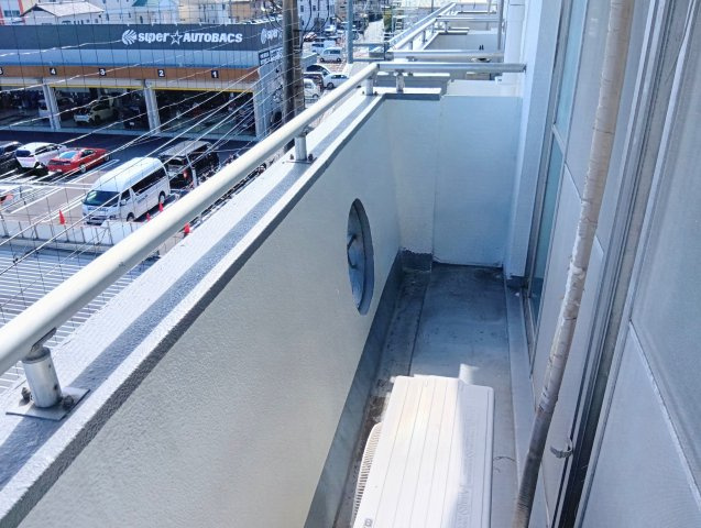 ビレッタ静岡　静岡市駿河区津島町のバルコニー|洗濯物干しにも便利なバルコニーです