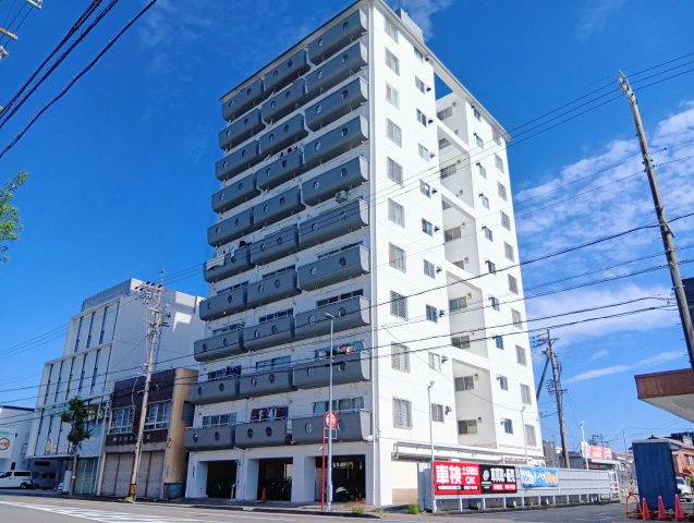 ビレッタ静岡　静岡市駿河区津島町の外観|街並みに映える、存在感のある外観です