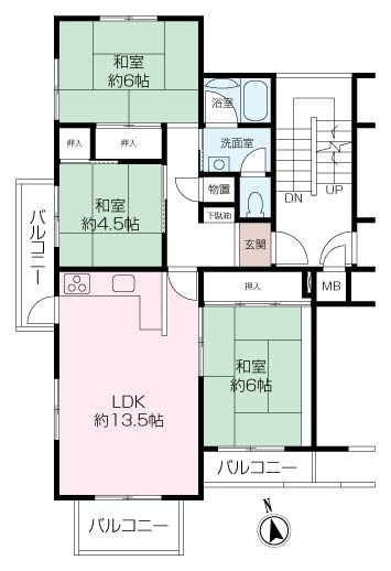 笹下台団地8-13号棟の画像