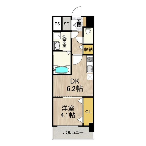 スプランディッド新大阪EASTの間取り