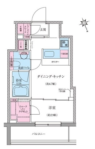 新品家具付きマンション世田谷27(KaGood東京)の間取り|※間取りと異なる場合は現状を優先します。
