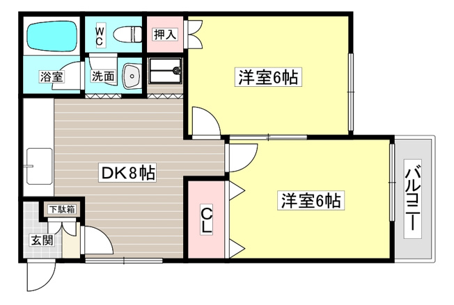 【間取り】 | グリーンフォレスト西宮Ⅰ
