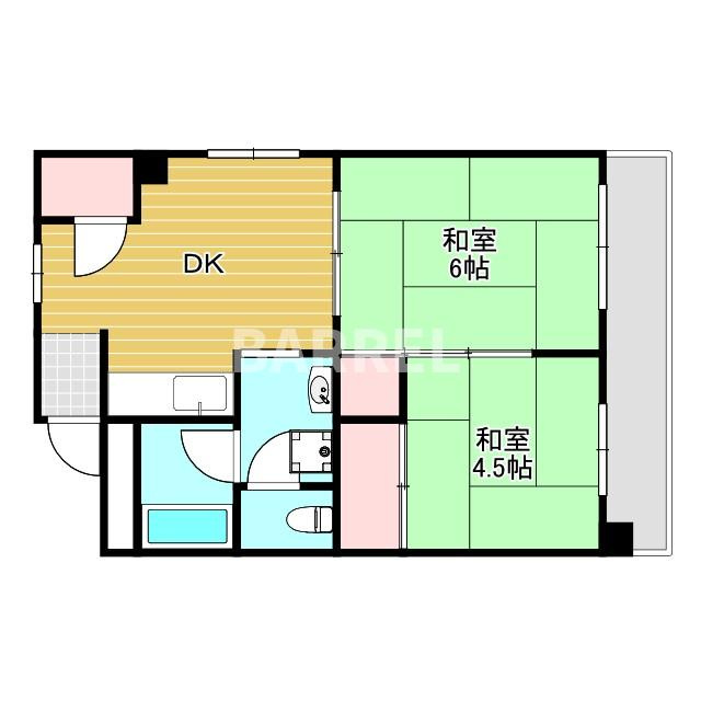 ハイツ東興の間取り