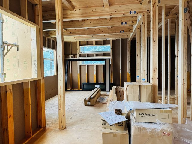 八王子市　石川町　新築一戸建て　４期の居間・リビング|～現在建築中、詳細は弊社までお気軽にお問い合わせ下さい～