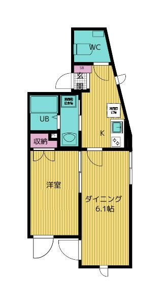 シャルム北千住の間取り|間取りです。