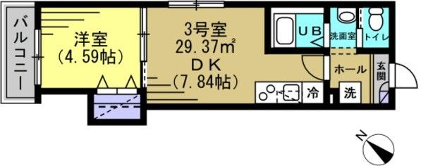 AJ高砂Ⅲの間取り