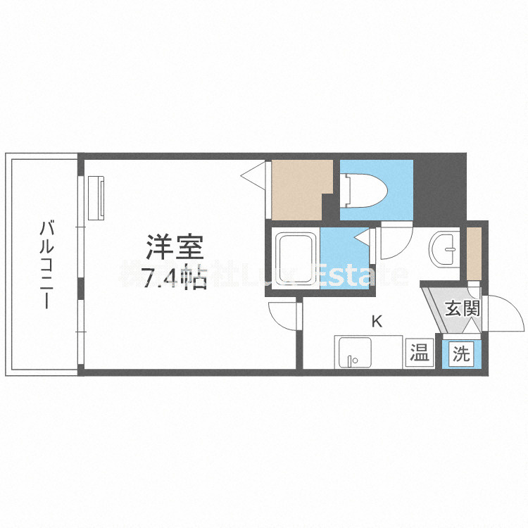 リアンジェ難波の間取り