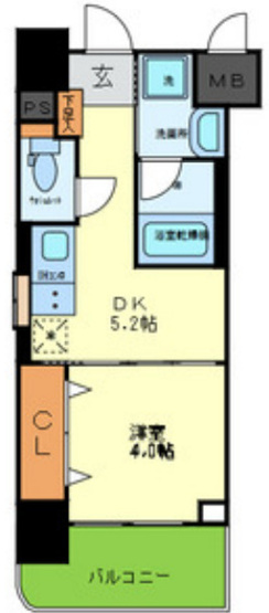 【間取り】 | エレガントレジデンス中之島
