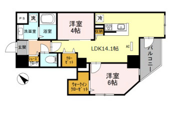 【間取り】 | LaLuce長堀通