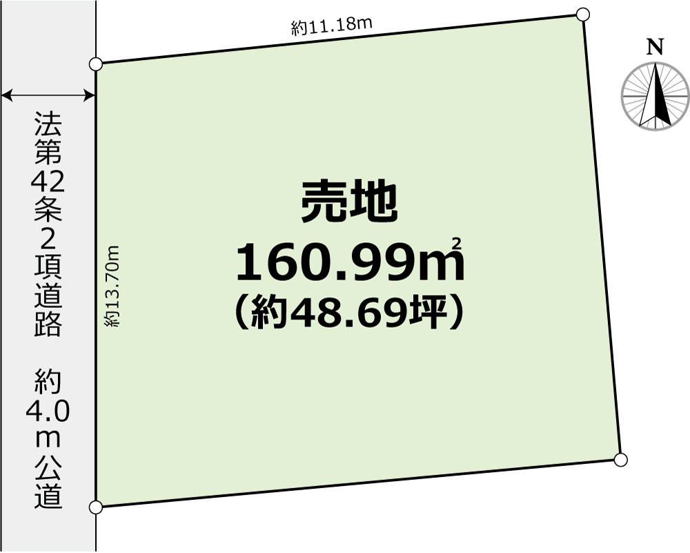 西東京市中町５丁目売地の土地図
