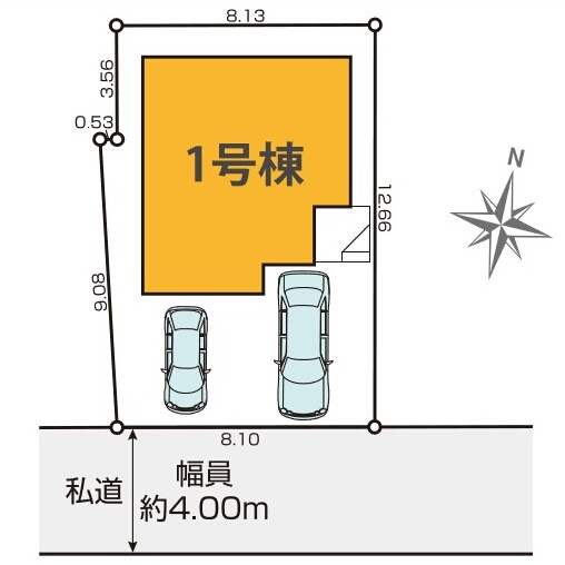 西東京市芝久保町3丁目 西武新宿線 花小金井駅 新築戸建の区画図