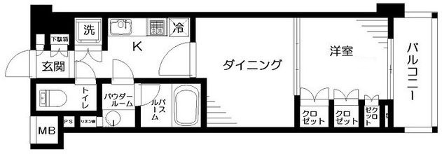 日神デュオステージ板橋駅前 の間取り|間取りです。