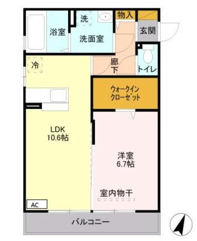 エトワール　Aの間取り