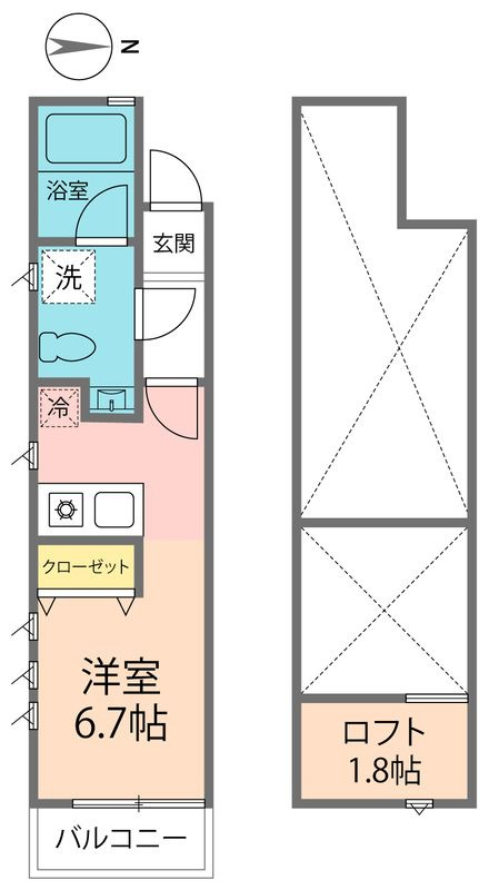 フェリオ西新井の間取り