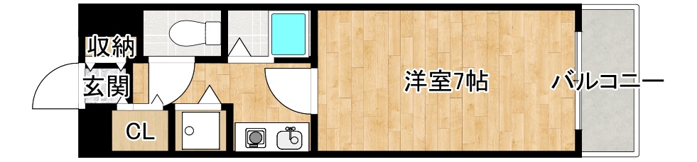 箕面市今宮３丁目の賃貸マンションの間取り