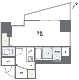 神戸市中央区下山手通８丁目の賃貸マンションの間取り