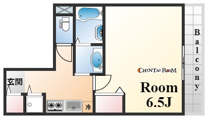 神戸市中央区八雲通２丁目の賃貸マンションの間取り