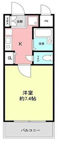 芦屋市宮塚町の賃貸マンションの間取り