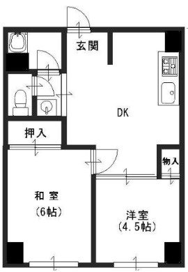 グランディア北野　山本通の間取り