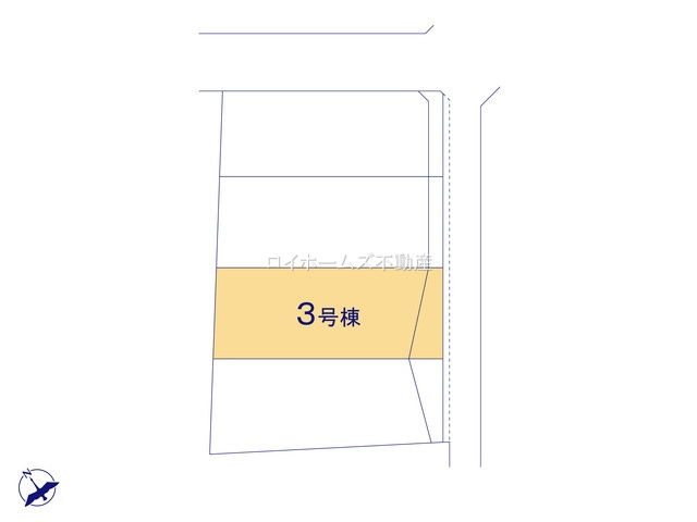 【区画図】 | 安城市赤松町新屋敷117『仲介料無料』新築戸建て | 3号棟