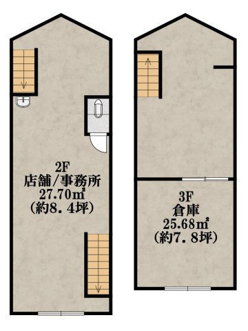 柏里３丁目貸店舗の間取り