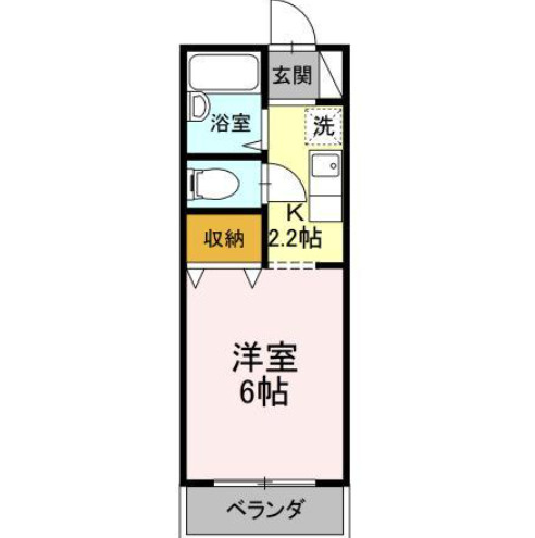 ルミエール西府　Ｂの間取り
